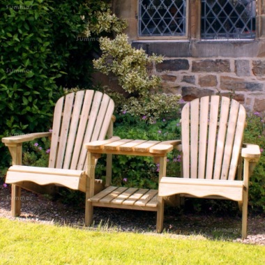Adirondack Companion Set 832 - 2 Square Trays, Pressure Treated, PEFC Certified