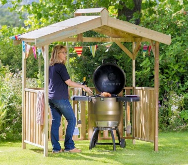 Pressure Treated Barbecue Shelter 962 - Apex Roof, PEFC Certified