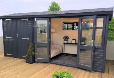 Side Door Apex Summerhouse 538 - Two Rooms, Double Glazed