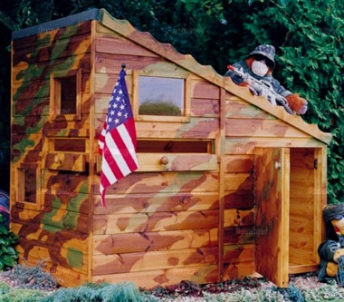 Childrens Playhouse 84 - Army Bunker, FSC® Certified Childrens Playhouse 84 - Army Bunker, FSC® Certified