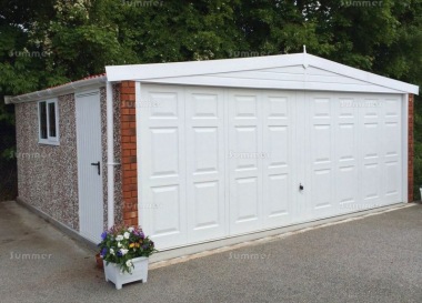 Spar Apex Double Concrete Garage 266 - PVCu Windows and Fascias Spar Apex Double Concrete Garage 266 - PVCu Windows and Fascias