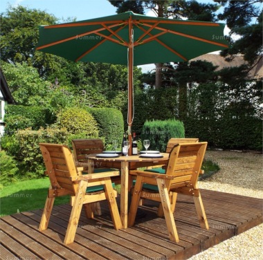 4 Seater Dining Set 490 - Armchairs, Round Table, Fully Assembled, FSC® Certified 4 Seater Dining Set 490 - Armchairs, Round Table, Fully Assembled, FSC® Certified