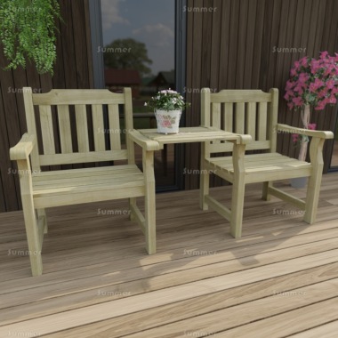 2 Seater Companion Set 228 - Pressure Treated, Square Tray 2 Seater Companion Set 228 - Pressure Treated, Square Tray