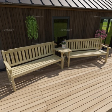 6 Seater Companion Set 238 - Pressure Treated, Angled Tray 6 Seater Companion Set 238 - Pressure Treated, Angled Tray