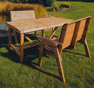 4 Seater Dining Set 681 - Benches, Rectangular Table 4 Seater Dining Set 681 - Benches, Rectangular Table