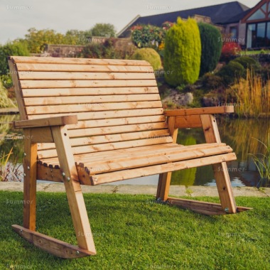 Rocking Bench 734 - Brown Finish
