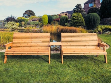 6 Seater Companion Set 744 - Square Tray, Chunky Framing, Brown Finish 6 Seater Companion Set 744 - Square Tray, Chunky Framing, Brown Finish