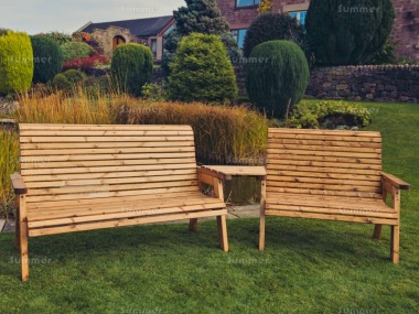 5 Seater Companion Set 747 - Angled Tray, Chunky Framing, Brown Finish 5 Seater Companion Set 747 - Angled Tray, Chunky Framing, Brown Finish