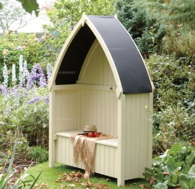 Garden Arbour 40 - Pressure Treated, Gothic Design, PEFC Certified