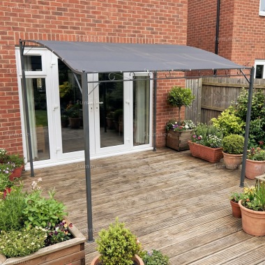 Metal Gazebo 112 - Lean To Style Metal Gazebo 112 - Lean To Style
