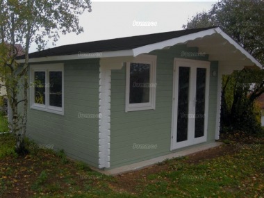 Double Door Apex Log Cabin 869 - Double Glazed