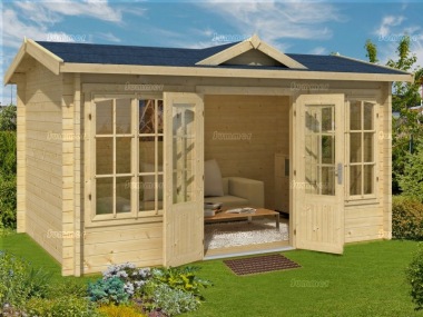 Clocktower Log Cabin 275 - Double Glazed, FSC® Certified Clocktower Log Cabin 275 - Double Glazed, FSC® Certified