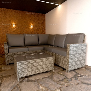 6 Seater Rattan Corner Lounge Set 410 - Steel Frame, 100mm Cushions 6 Seater Rattan Corner Lounge Set 410 - Steel Frame, 100mm Cushions