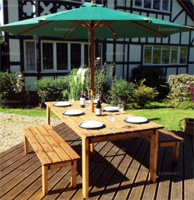 6 Seater Dining Set 514 - Benches, Rectangular Table, Fully Assembled, FSC® Certified 6 Seater Dining Set 514 - Benches, Rectangular Table, Fully Assembled, FSC® Certified